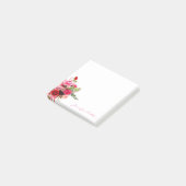 Post-it® Modèle d'aquarelle Chic manuscrit Roses (Incliné)