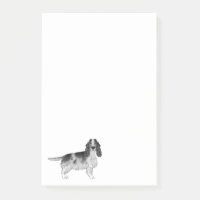 Modèle de Cocker Spaniel Anglais en Noir et Blanc