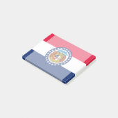 Post-it® Modèle de drapeau d'État du Missouri (Incliné)