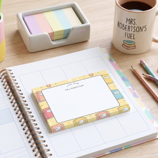 Post-it® Modèle de livre pour l'appréciation des enseignant