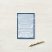 Post-it® Modèle de navire antique II (Sur un bureau)