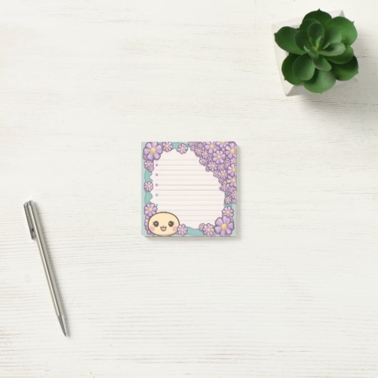 Post-it® Modèle de notes collantes personnalisable avec bot (Bureau)