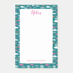 Post-it® Modèle de poisson pour faire des notes