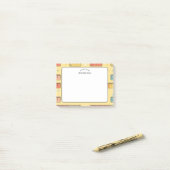 Post-it® Modèle de règle jaune pour l'appréciation des ense (Sur un bureau)