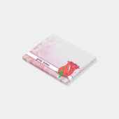 Post-it® Modèle de rose personnalisé (Incliné)