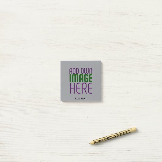 POST-IT® MODÈLE DE TEXTE D'IMAGE ASH SIMPLE MODERNE (Sur un bureau)