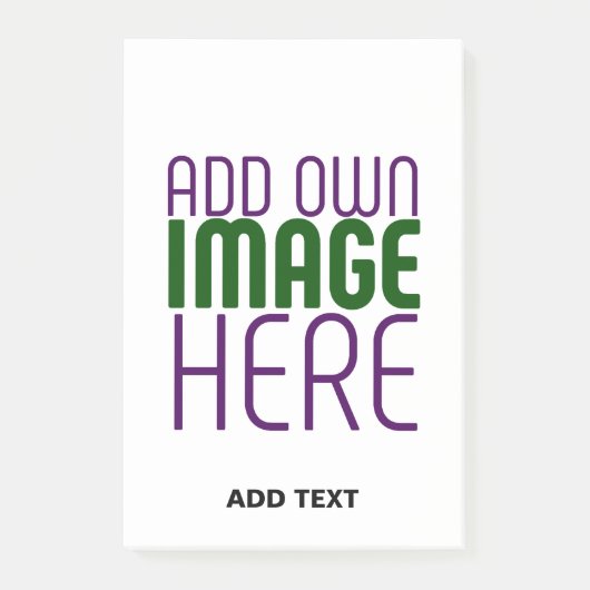 POST-IT® MODÈLE DE TEXTE D'IMAGE BLANCHE SIMPLE MODERNE (Devant)