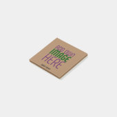 POST-IT® MODÈLE DE TEXTE D'IMAGE BROWN SIMPLE MODERNE (Incliné)