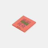 POST-IT® MODÈLE DE TEXTE D'IMAGE ROUGE DE TOMATE ÉDITABLE M (Incliné)