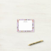 Post-it® Modèle d'école violette pour l'appréciation des en (Sur un bureau)