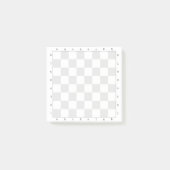 Post-it® Modèle du jeu d'échecs gris clair (Devant)