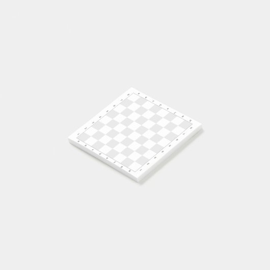 Post-it® Modèle du jeu d'échecs gris clair (Incliné)