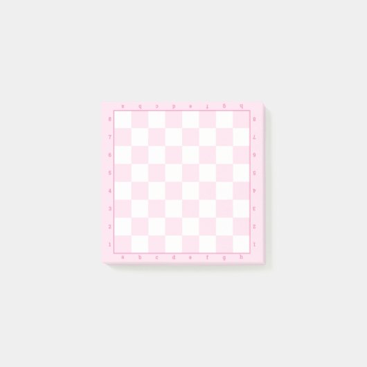 Post-it® Modèle du jeu d'échecs Pink Pastel (Devant)