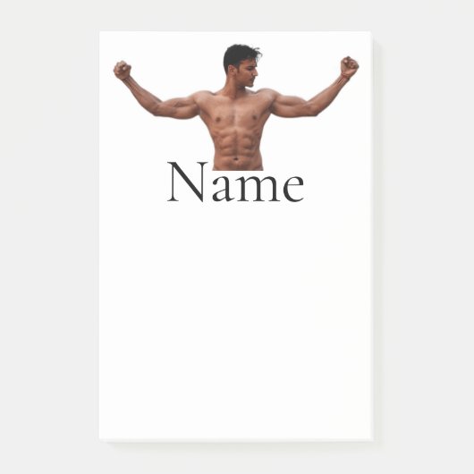 Post-it® Modèle Fitness Homme Thunder_Cove (Devant)