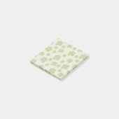 Post-it® Modèle floral blanc vert et pourpre (Incliné)