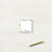 Post-it® Modèle floral joueuse (Sur un bureau)