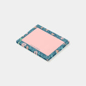 Post-it® Modèle floral rose élégant (Incliné)
