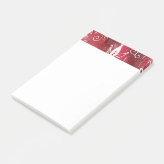 Post-it® Modèle Floral rouge