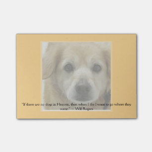 Post-it® Modèle - image et citation d'animal familier (ou