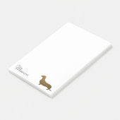 Post-it® Modèle nommé fait sur commande de l'icône | de (Incliné)