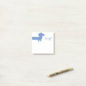 Post-it® Modèle personnalisé Cute Dachshund (Sur un bureau)