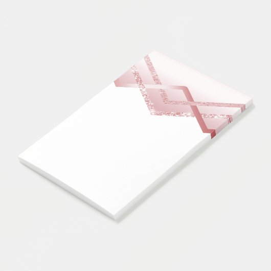 Post-it® MODÈLE Rosegold Parties scintillant Foil Look (Incliné)