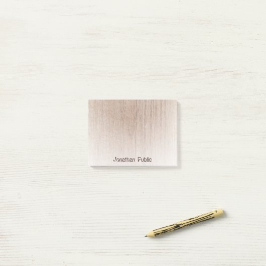 Post-it® Modèle tendance Élégant Texte désorienté Style boi (Sur un bureau)