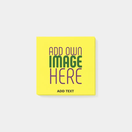 POST-IT® MODÈLE TEXTE D'IMAGE JAUNE LUMINEUSE MODERNE (Devant)