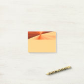 Post-it® Modern Abstract Orange Red Vanilla Graphic Fractal (Sur un bureau)