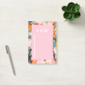 Post-it® Modern Botanical Floral Abstract Art To Do List (Bureau)