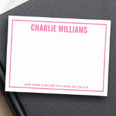 Post-it® Modern bright pink name border