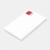 Post-it® Modern Elegant Plain Professional Name Monogram (Incliné)