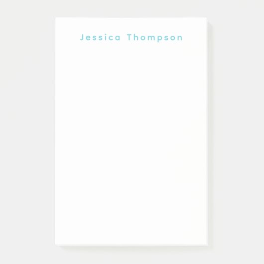 Post-it® Modern Elegant Plain Simple Professional Name (Devant)