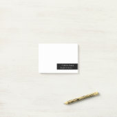 Post-it® Modern Minimal | Stylish Black and White Notes (Sur un bureau)
