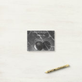 Post-it® Modern Minimalist Pink-Purple Border Template (Sur un bureau)