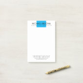 Post-it® Modern Minimalist Simple Plain (Sur un bureau)