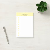 Post-it® Modern Monogram & White Yellow  Daily  (Bureau)