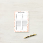 Post-it® Modern Orange Splatter List Notes (Sur un bureau)
