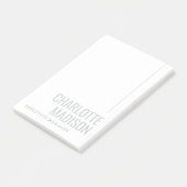 Post-it® Modern Own Name Trendy Minimalist Plain (Incliné)