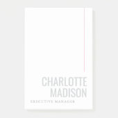 Post-it® Modern Own Name Trendy Minimalist Plain  (Devant)