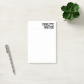 Post-it® Modern Simple White Trendy Minimalist Plain  (Bureau)