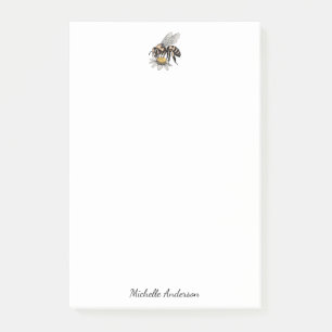 Post-it® Moderne Abeille à Miel Personnalisée Vintage