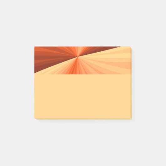 Post-it® Moderne Abstrait Orange Rouge Vanille Graphique Fr (Devant)