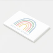 Post-it® Moderne aquarelle arc-en-ciel professeur merci cad (Incliné)