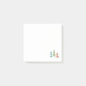 Post-it® moderne arc-en-ciel arbres roses sarcelle simple m (Devant)