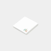 Post-it® moderne arc-en-ciel arbres roses sarcelle simple m (Incliné)