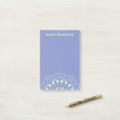 Post-it® Moderne Chic Lavande Professionnelle Lime Vert Mat (Sur un bureau)