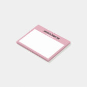 Post-it® Moderne Chic rose, blanc et noir (Incliné)