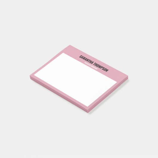 Post-it® Moderne Chic rose, blanc et noir (Incliné)