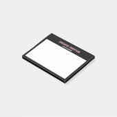 Post-it® Moderne Chic rose, blanc et noir (Incliné)